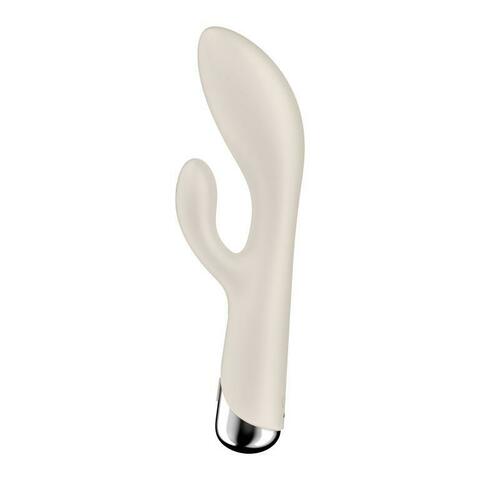 Телесный вибратор-кролик с ротацией Spinning Rabbit 1 - 20 см. - Satisfyer 4048741