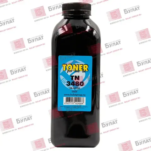 Тонер БУЛАТ TN-3480 для Brother HL-L5100 (Чёрный, банка 160 г), для картриджа OEM