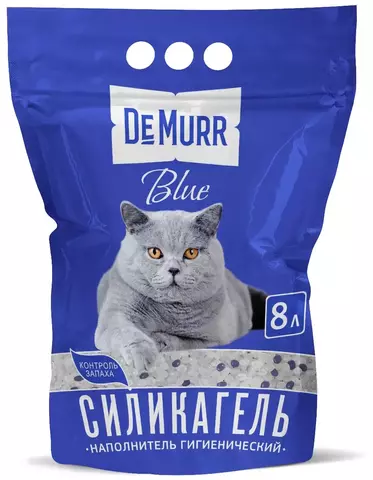 Силикагелевый наполнитель DeMurr Blue 8л