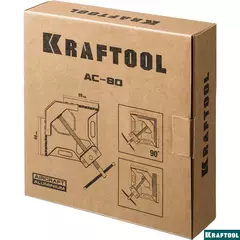 KRAFTOOL AC-80, глубина зажима 70 мм, мощная алюминиевая угловая струбцина (32202)
