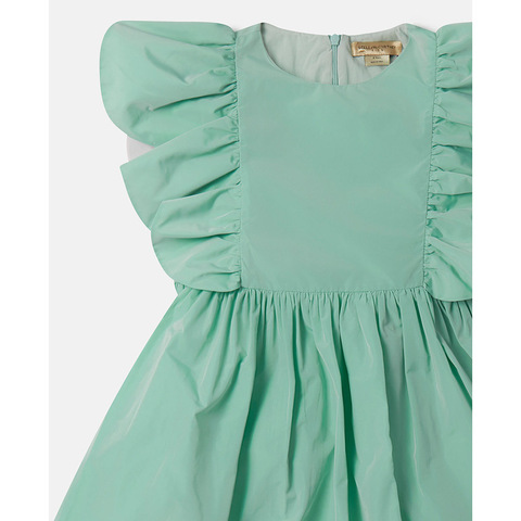 Платье Stella McCartney Kids Scalloped Edge Mint