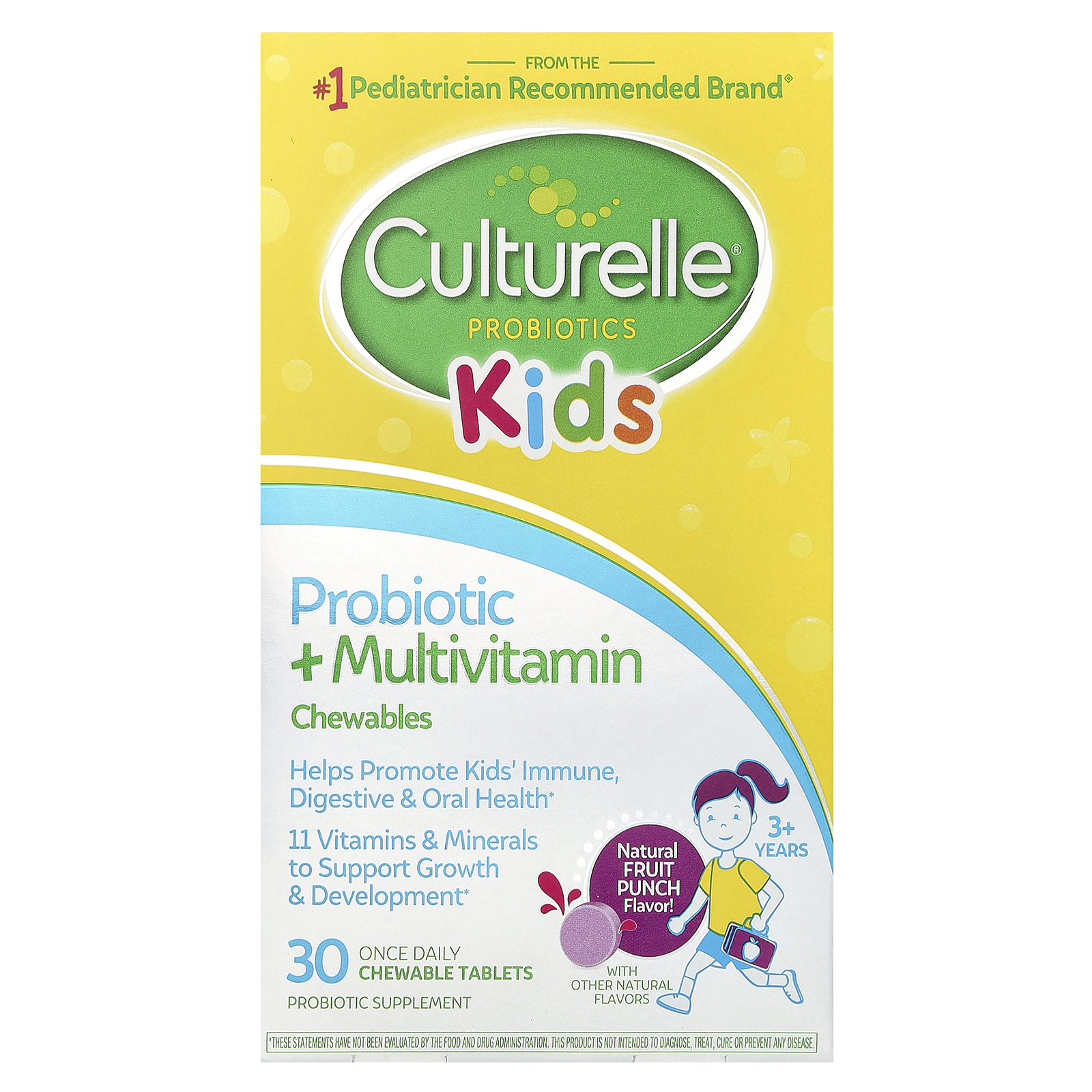 Culturelle, Для детей, жевательные таблетки с пробиотиками и ...