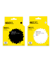 Комплект картриджей T2 для Canon: IC-CPG-460XL черный + IC-CCL-461XL цветной (IC-CPG-460XL+CL-461XL_MP)