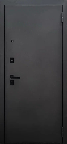 Теплая дверь входная Аргус Блэк Вояж зеркало, 2 замка, 2 мм металл, (черный муар+белое дерево) #2