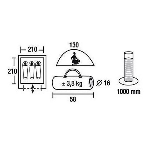 Палатка HIGH PEAK Texel 3