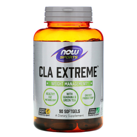Now Foods, CLA Extreme, добавка для физической активности, 90 капсул