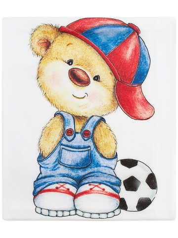 Пеленка 80х80 см "Мишка с мячиком"