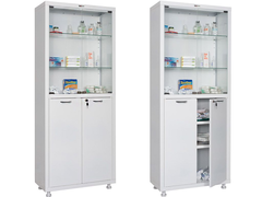 Double-leaf medical cabinet HILFE МД 2 1670/SG