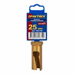 Коронка универсальная ПРАКТИКА ф 25мм, твердосплавная