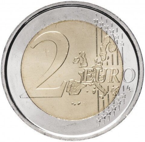 2 евро 2009 Италия. 10 лет Экономическому и валютному союзу. UNC