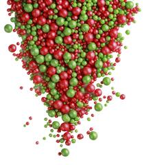 Драже мягкое БИСЕР красно-зеленый 100 гр.