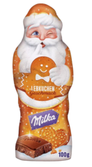 Шоколад Milka Xmas Santa Gingerbread со вкусом пряника