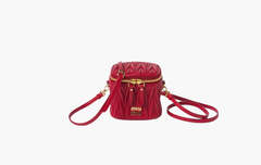 Сумка Miu Miu Matelassé Nappa Leather Micro Bag "Red"