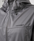Премиальный ветрозащитный костюм Nordski SkyRaid Warm Grey-Black мужской