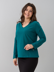 Лонгслив ЛНкл-080/изумруд