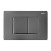 Abber AC1201-AC0105-AC0120NG Комплект подвесной Унитаз Abber Rechteck AC1201 белый с инсталляцией AC0105 и кнопкой AC0120NG никель