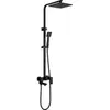 Abber Daheim AF8216BL Душевая стойка с изливом, черный матовый
