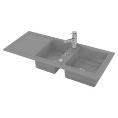 7513111600 Duravit Cassia Кухонная мойка Cassia 80 1160x510, серая фото