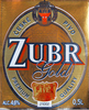 Пиво Zubr Gold этикетка