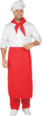 Костюм ШЕФ-ПОВАР белый-красный