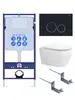 Aquatek SET Aquatek ЛЕЯ Т-0-20 4в1 SET Aquatek ЛЕЯ Т  (рама Aquatek Standard INS-0000012, клавиша KDI-0000020 ,KKI-0000002 крепёж+унитаз ЛЕЯ AQ1199T-00  с тонким сиденьем soft-close