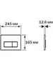 Aquatek PNS-0000010 PNS-0000010 (002DQ) Панель смыва Черная матовая для INSP-0000001 Pneumo S (клавиши прямоугольная)