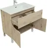 Aquanet 273994 Тумба с раковиной Алвита new 80 напольная 1 ящ., 2 дв. цв.дуб веллингтон белый (273994)