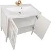 Aquanet 212621 Тумба с раковиной Aquanet Паола 90 белый/золото (литьевой мрамор) (212621)