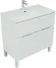 Aquanet 274117 Тумба с раковиной Алвита new 80 напольная 1 ящ., 2 дв.цв.белый матовый (274117)