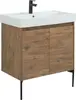 Aquanet 302528 Тумба с раковиной Nova Lite 75 2 дв. цв. дуб рустикальный (302528)