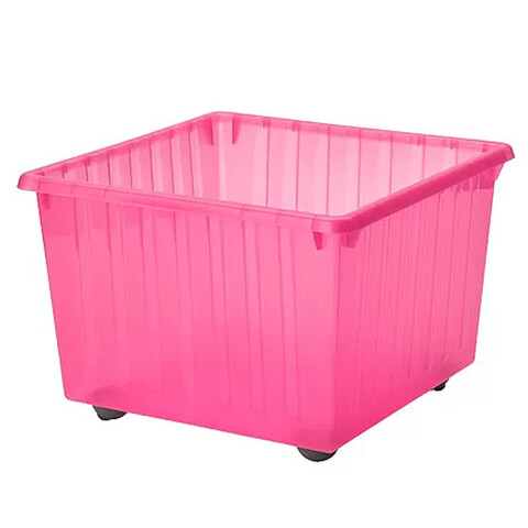 Ящик для хранения, размер: 39*39*28 см. материал: полипропилен, цвет:светло-розовый