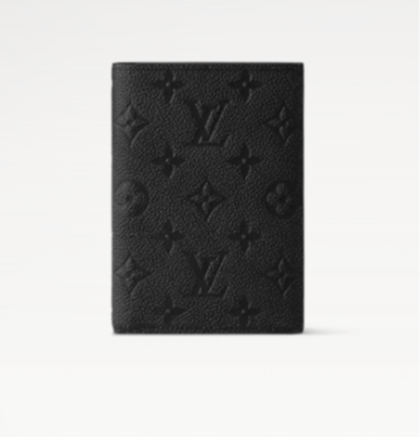 Обложка для паспорта Louis Vuitton Monogram Empreinte черный