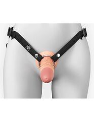 Полый страпон на ремнях 6’’ Hollow Silicone Strap-on - 