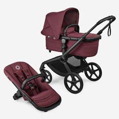 Коляска 2 в 1 Bugaboo Fox 5 Renew complete (Black/Dark Cherry/Dark Cherry)