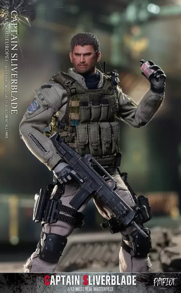 Фигурка Крис Silver Blade Captain масштаб 1/12 Resident Evil