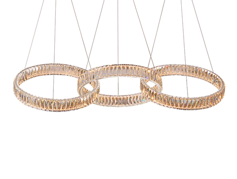 Подвесная светодиодная люстра Newport CRYSTAL 8243/S chrome, М0064767