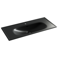 Ceramica Nova CN13003MB Раковина накладная Sabo с отверстием под смеситель 1000x460x130, черный матовый фото