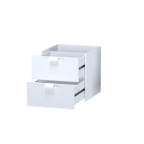 Фора модуль с двумя ящиками, ручка металл, 33*37*33 см, белый