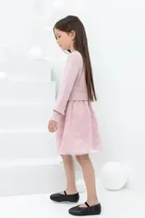 платье  для девочки  КР 5833/розовый лед к433