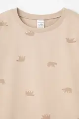 пижама  для мальчика  К 1561/темно-бежевый,медведи