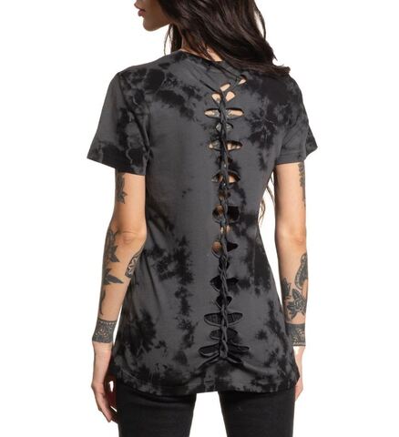 Affliction | Футболка женская Eternal Throne Tee AW27381 сзади