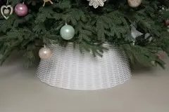 Корзина под елку Люкс Палермо 65 см., разборная, белый, ЕлкиТорг (65-223)