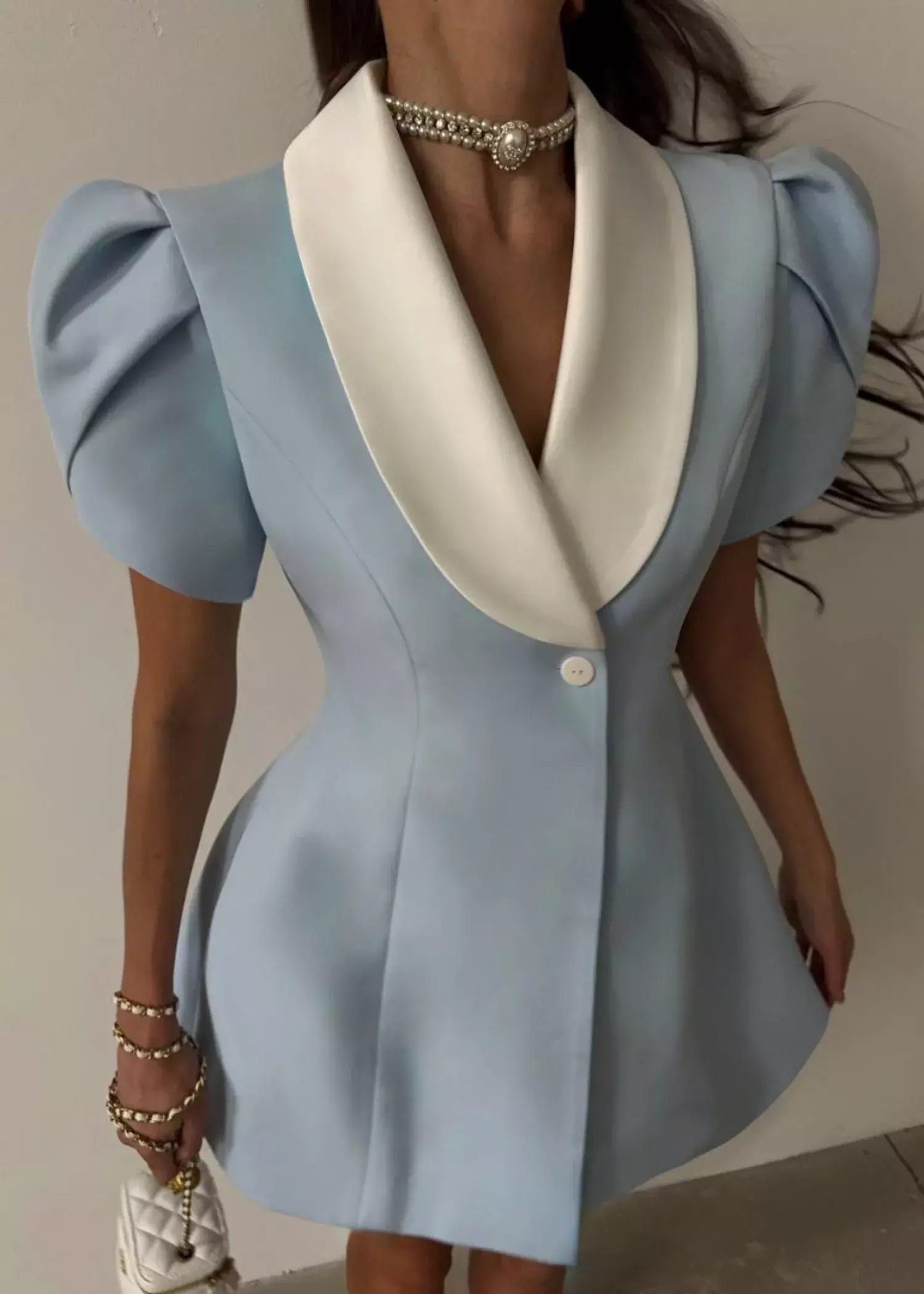 Платье "Вам и не снилось", голубой