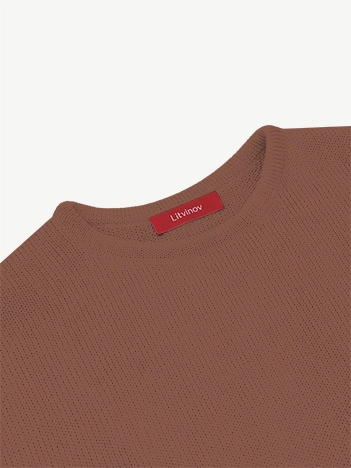 Джемпер оверсайз из экохлопка