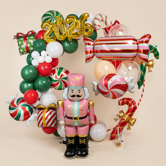 К Фигура, Конфета, Полоски, Розовый/Красный, 41''/104 см, 1 шт. (в упаковке)