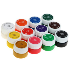 Краска гуашь 12 цветов 20мл 