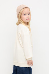 джемпер  для девочки  КР 302670/молочный