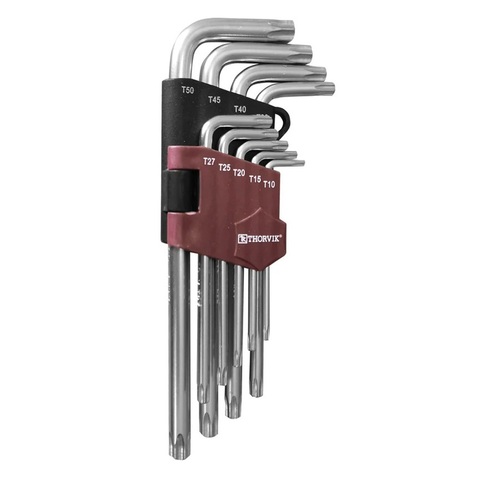 Thorvik TK9S Набор ключей торцевых TORX®, Т10-T50, 9 предметов