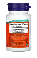 NOW Foods Пиколинат цинка, 50 мг, 30 растительных капсул