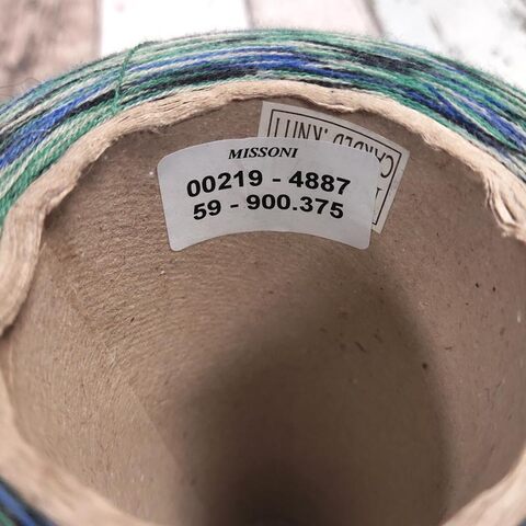 Меринос Missoni 2/60 сине-зеленый, секционный